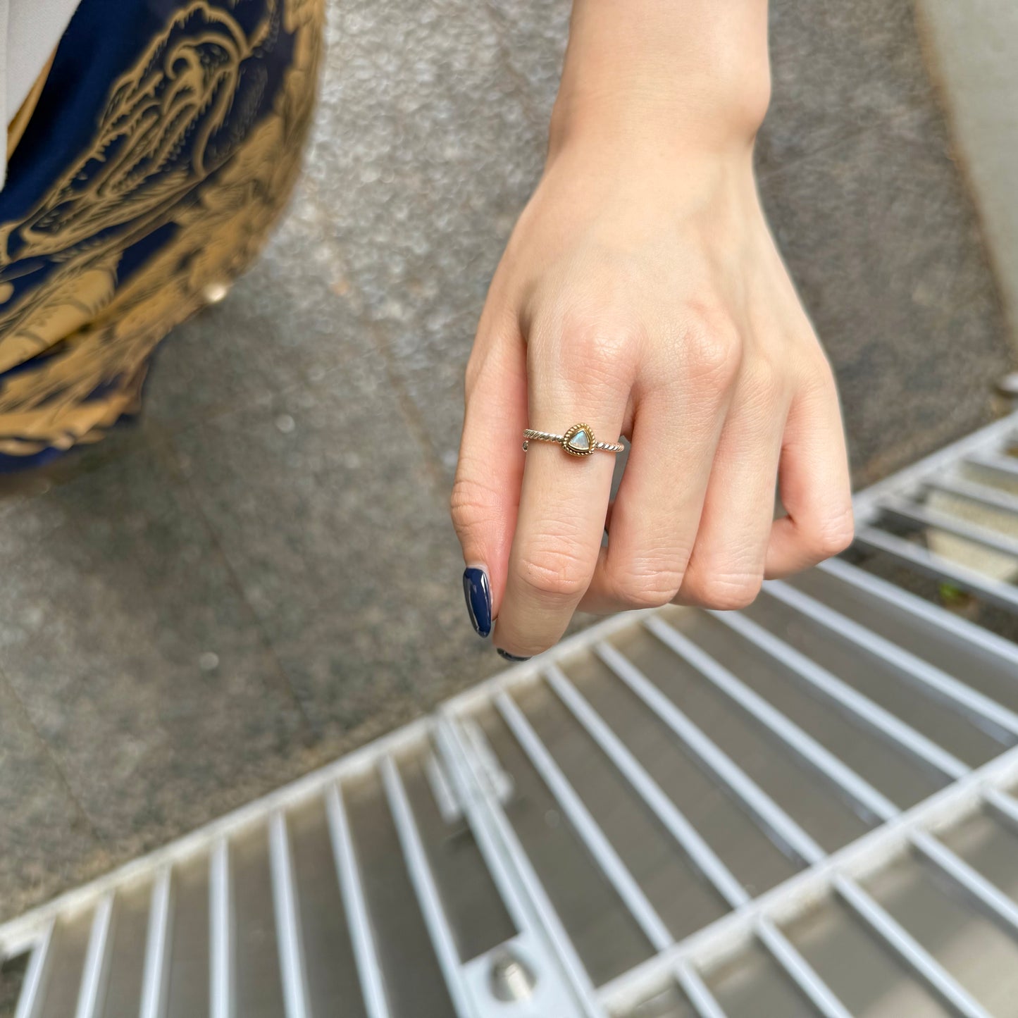 Silver925×Brass petit ring 1