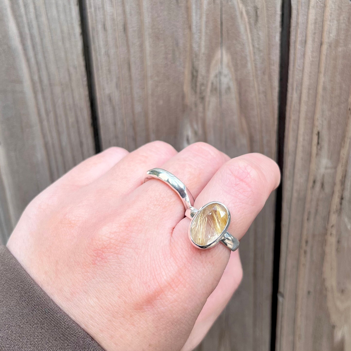 【GINZA limited】 Golden Rutile ring