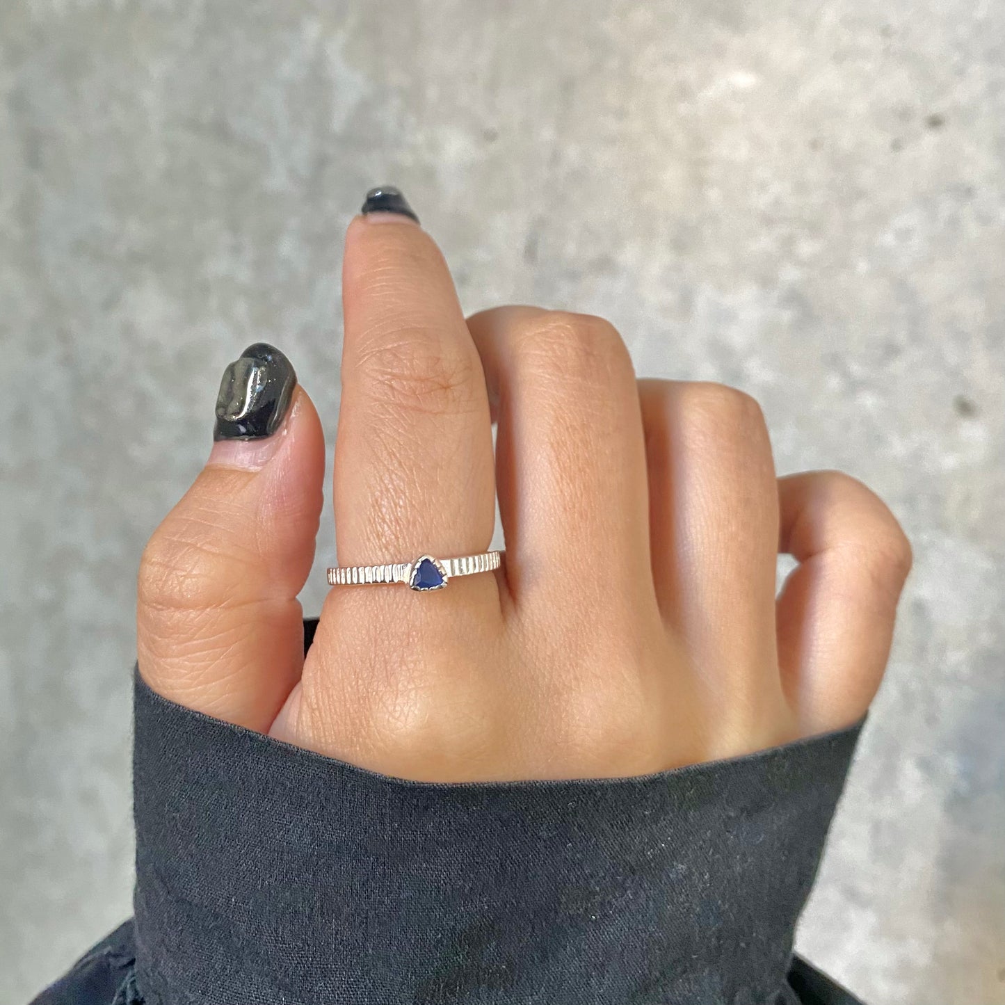 Silver925 petit ring〈triangle〉