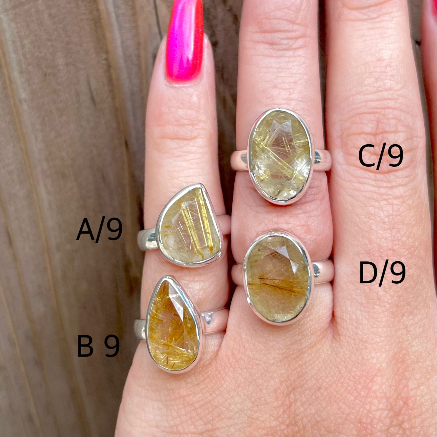 【GINZA limited】 Golden Rutile ring