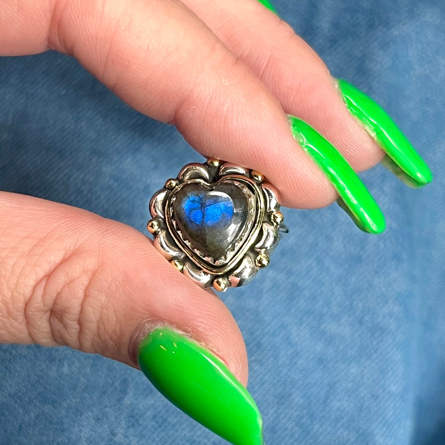 Heart ring 7