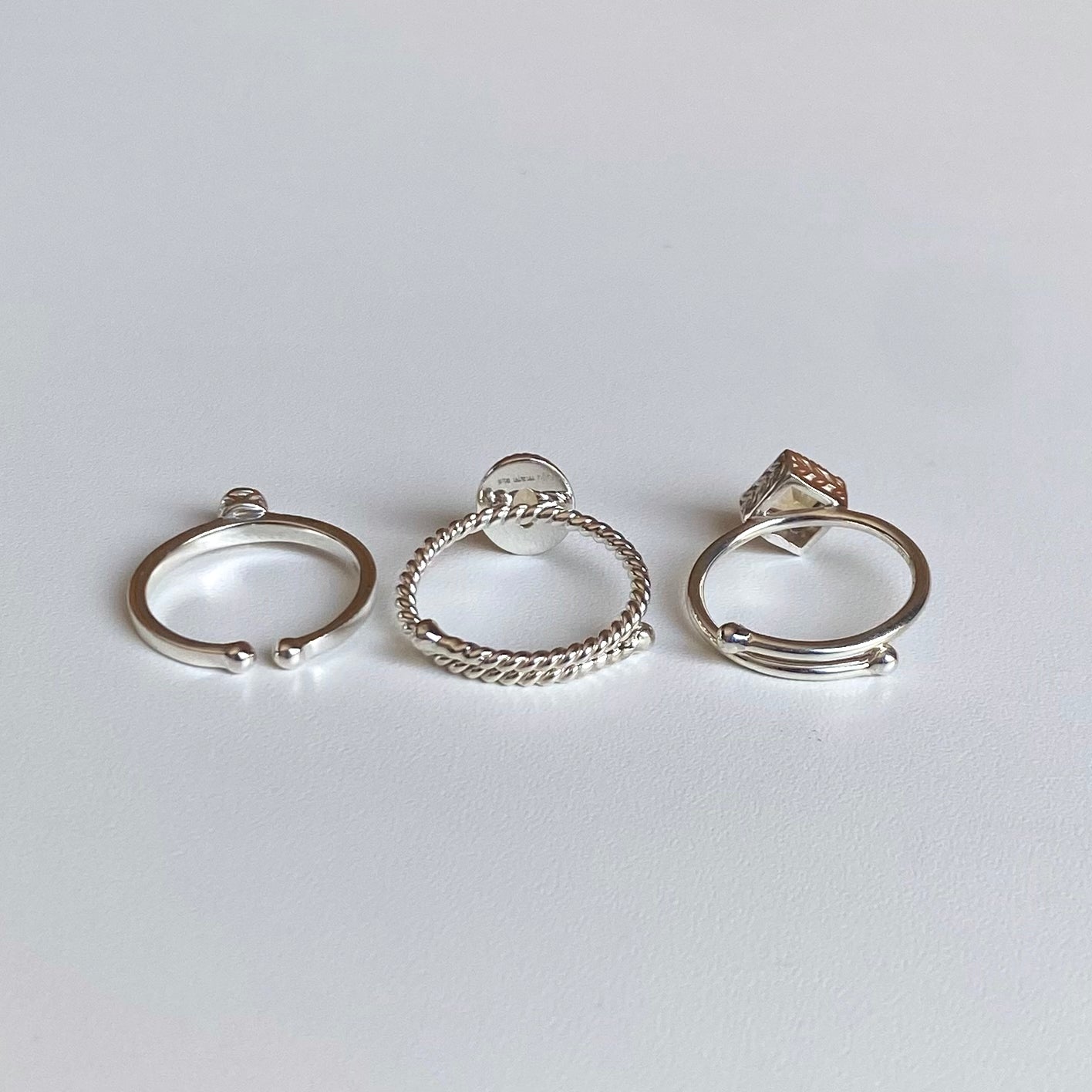 Silver925 petit ring〈yellow〉