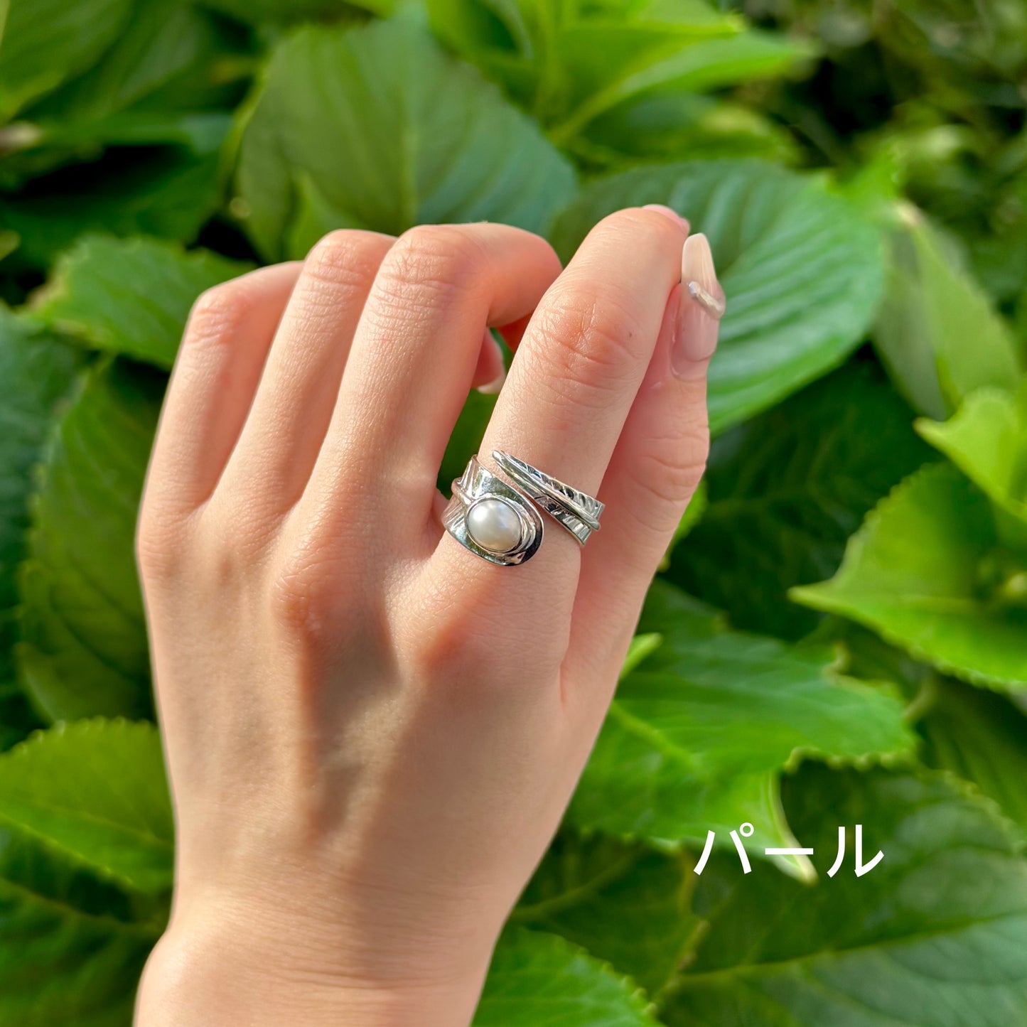 Silver925 feather design ring