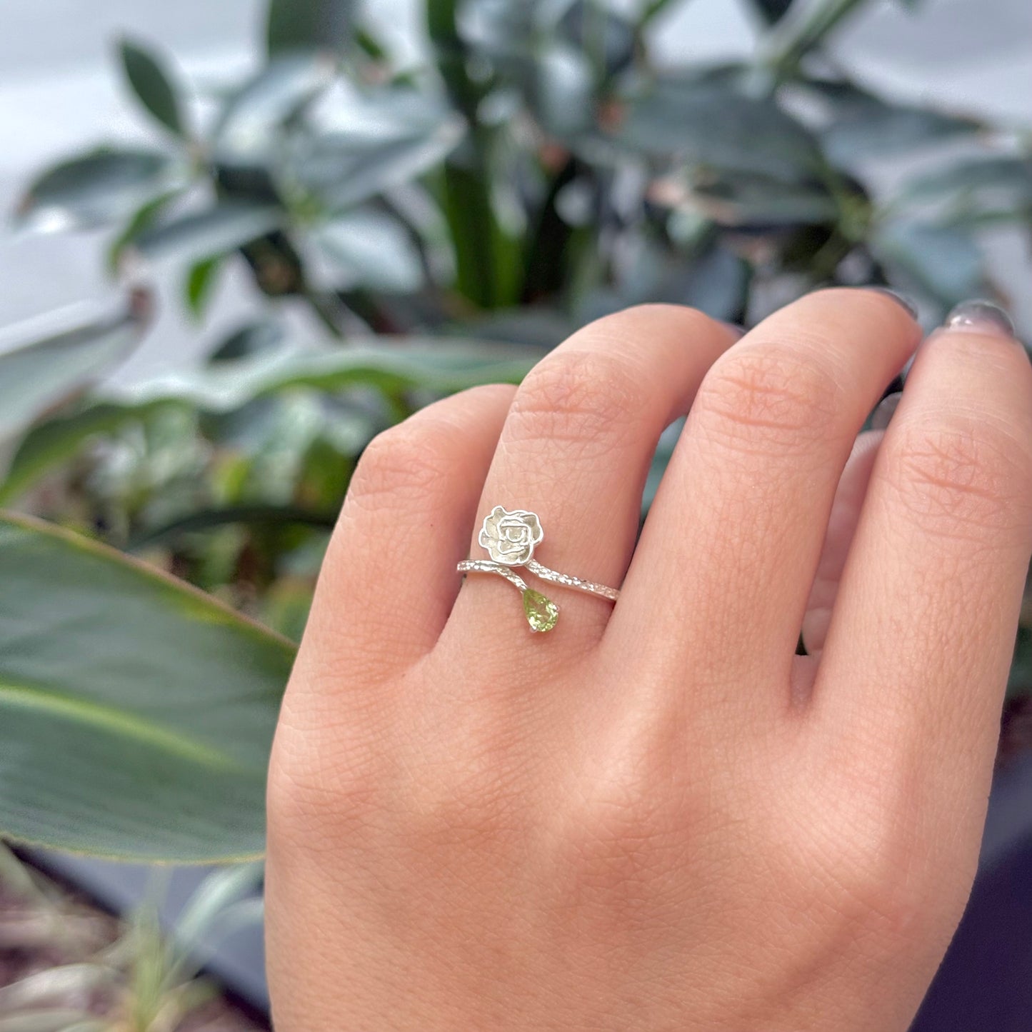 Flower design ring 19