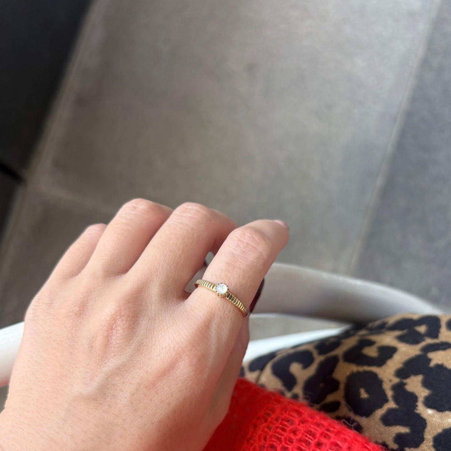 Brass petit ring 13