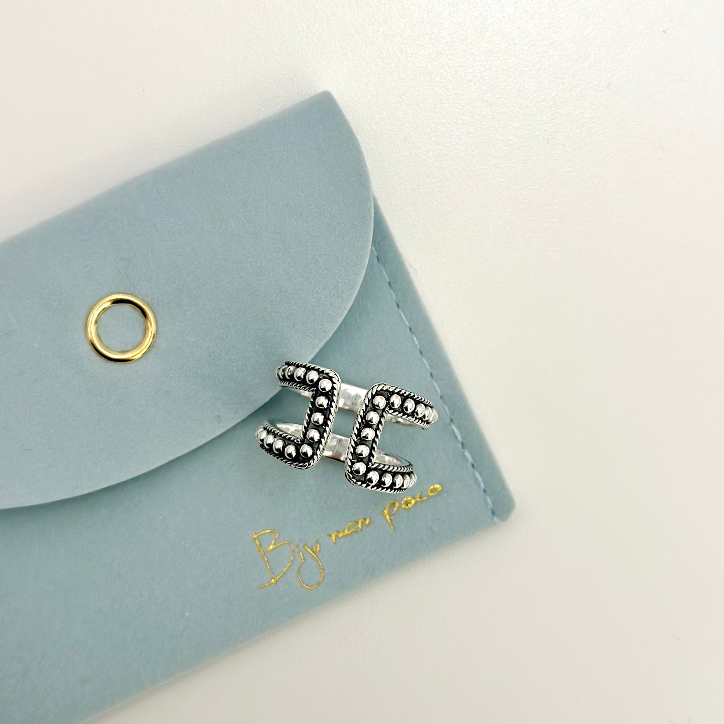 【poco】Silver925 plain ring 2
