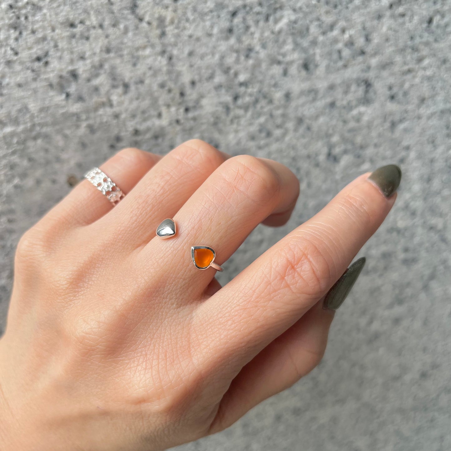 Heart fork ring 3