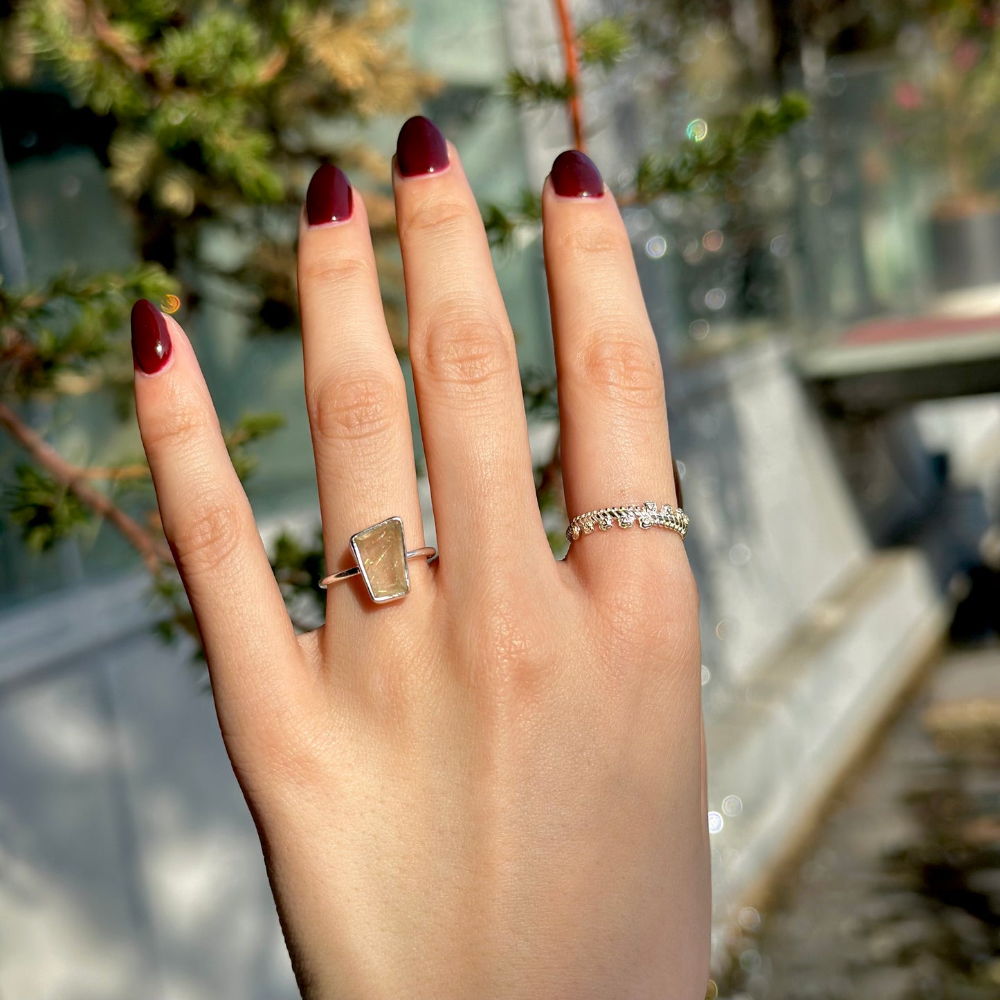 Silver925 1stone ring 23