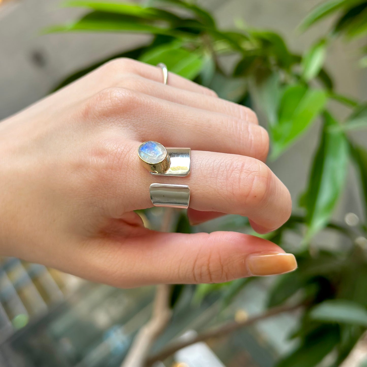 Silver925×Brass design ring 7