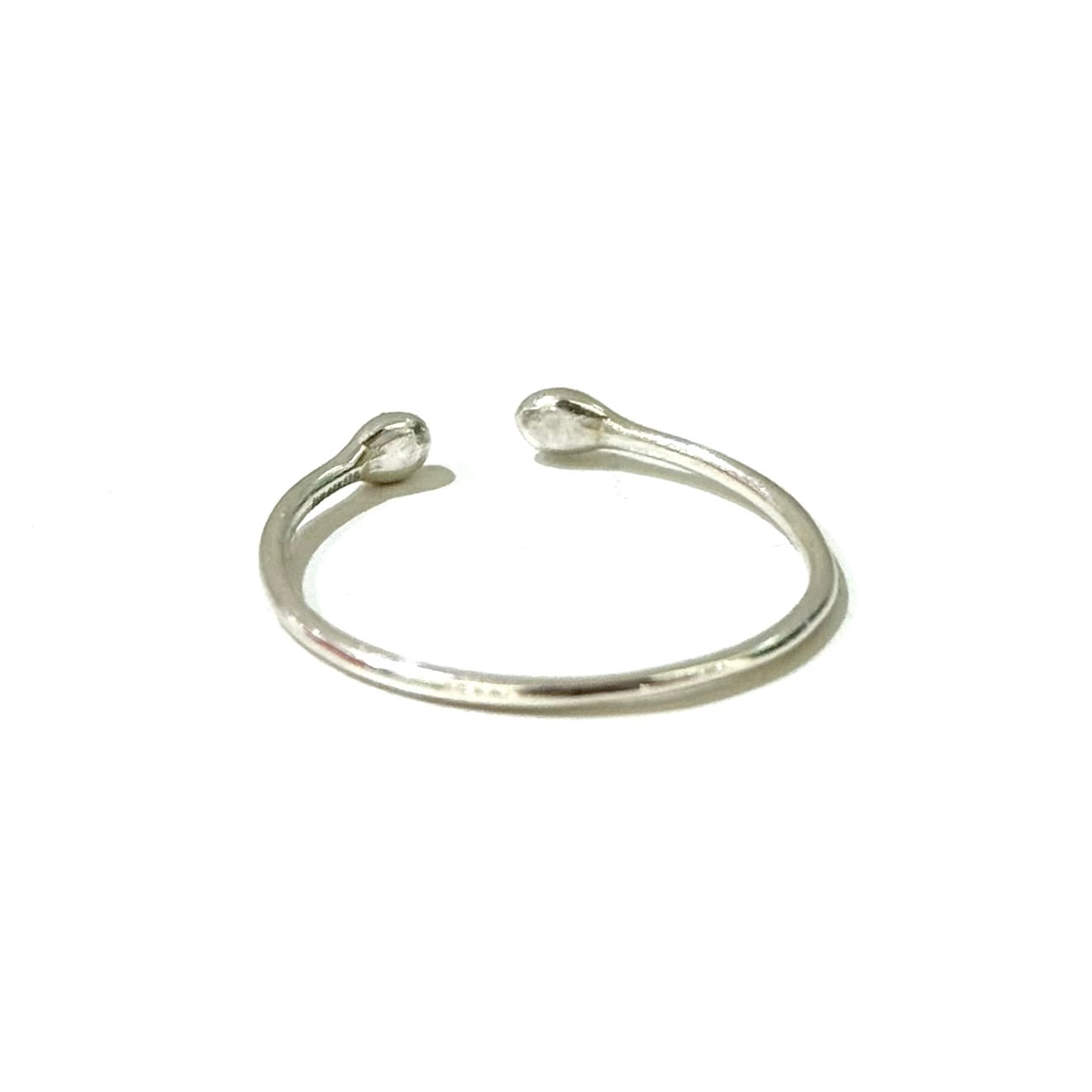 Silver925 plain ring & ear cuff