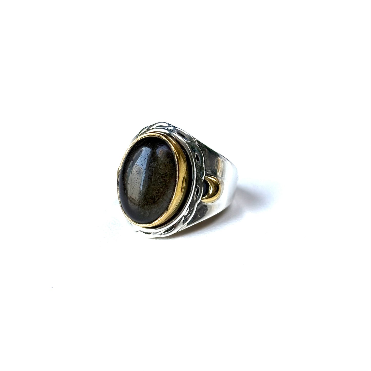 Connect ring〈 Black & Gold 〉