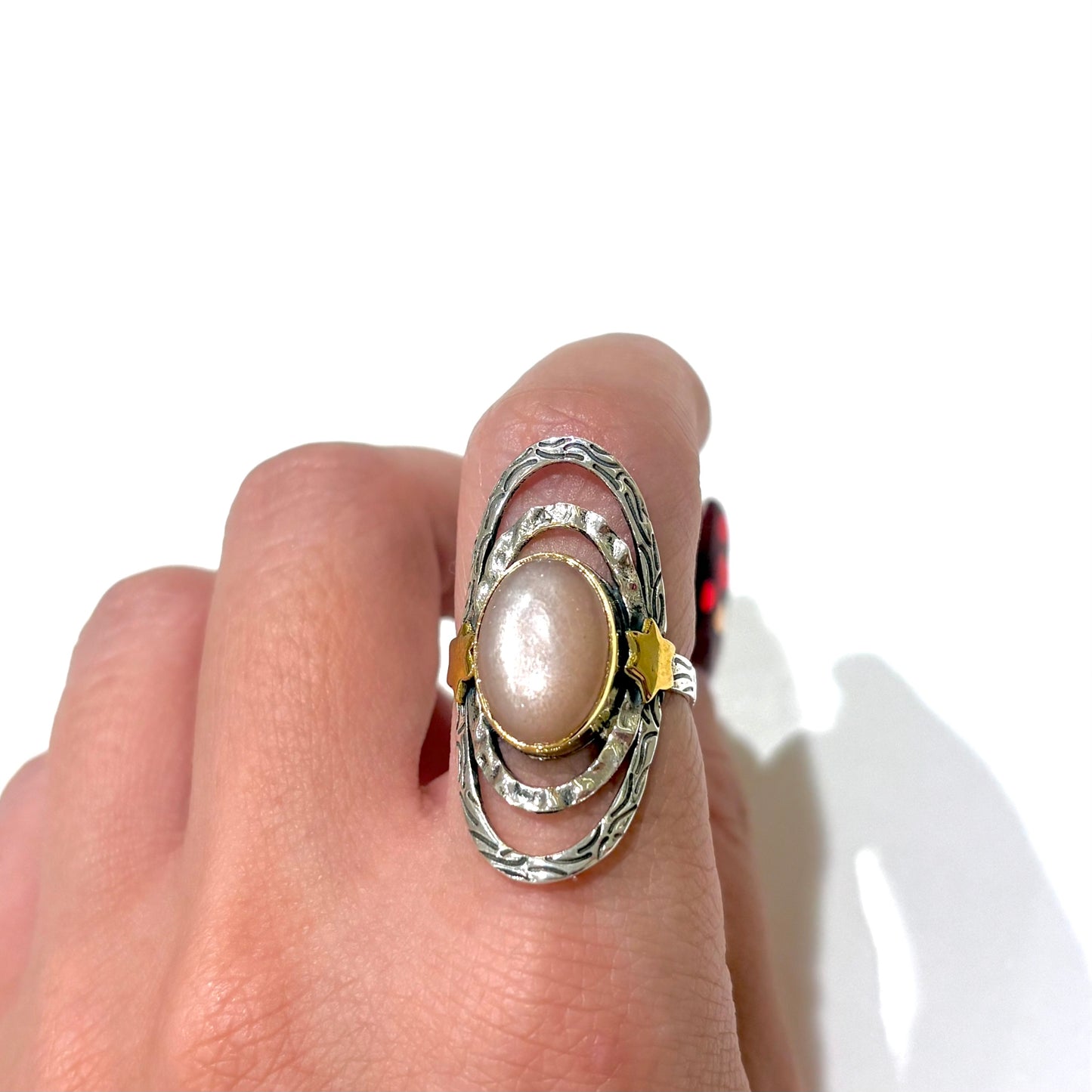 Silver925×Brass star design ring