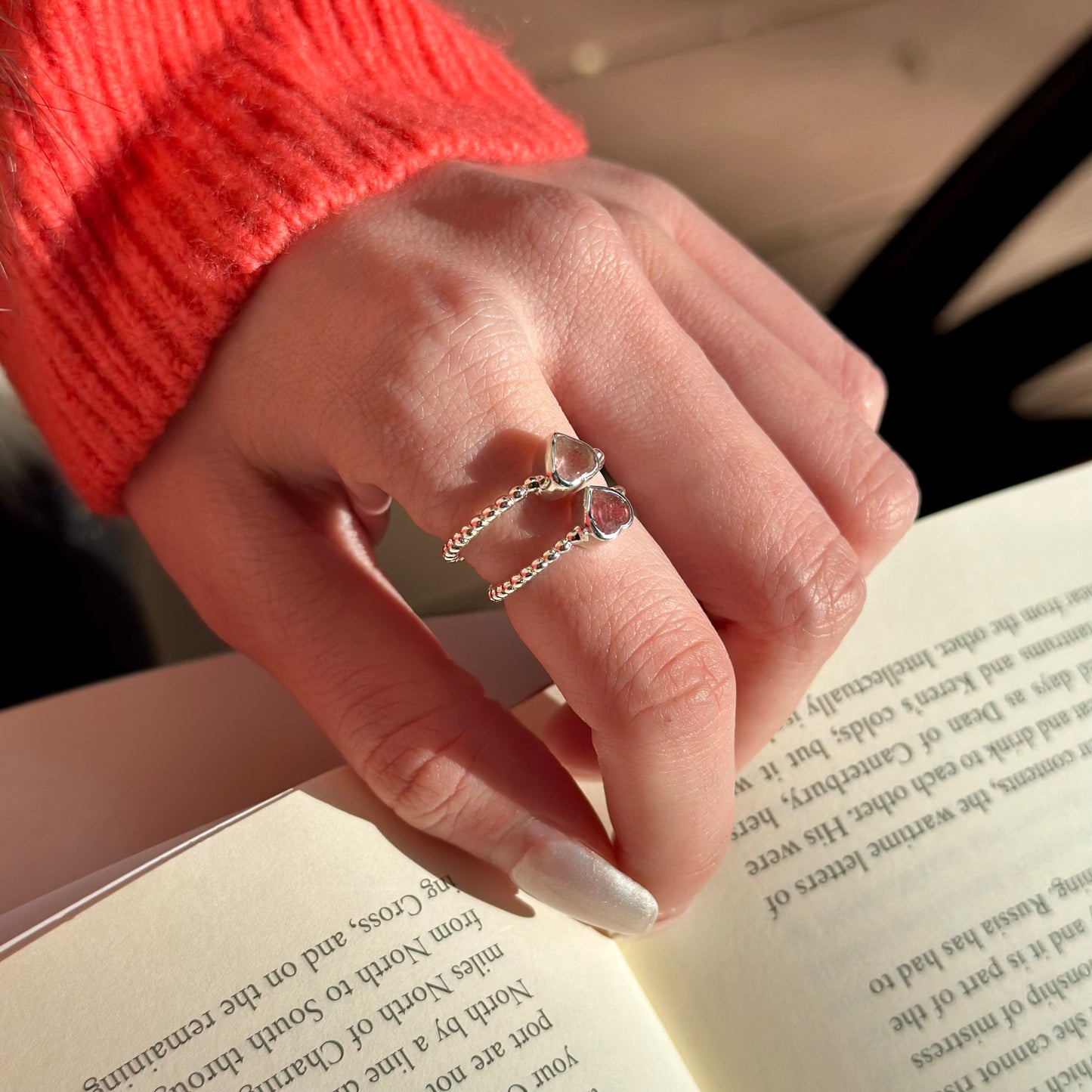 Silver925 Heart petit ring 2