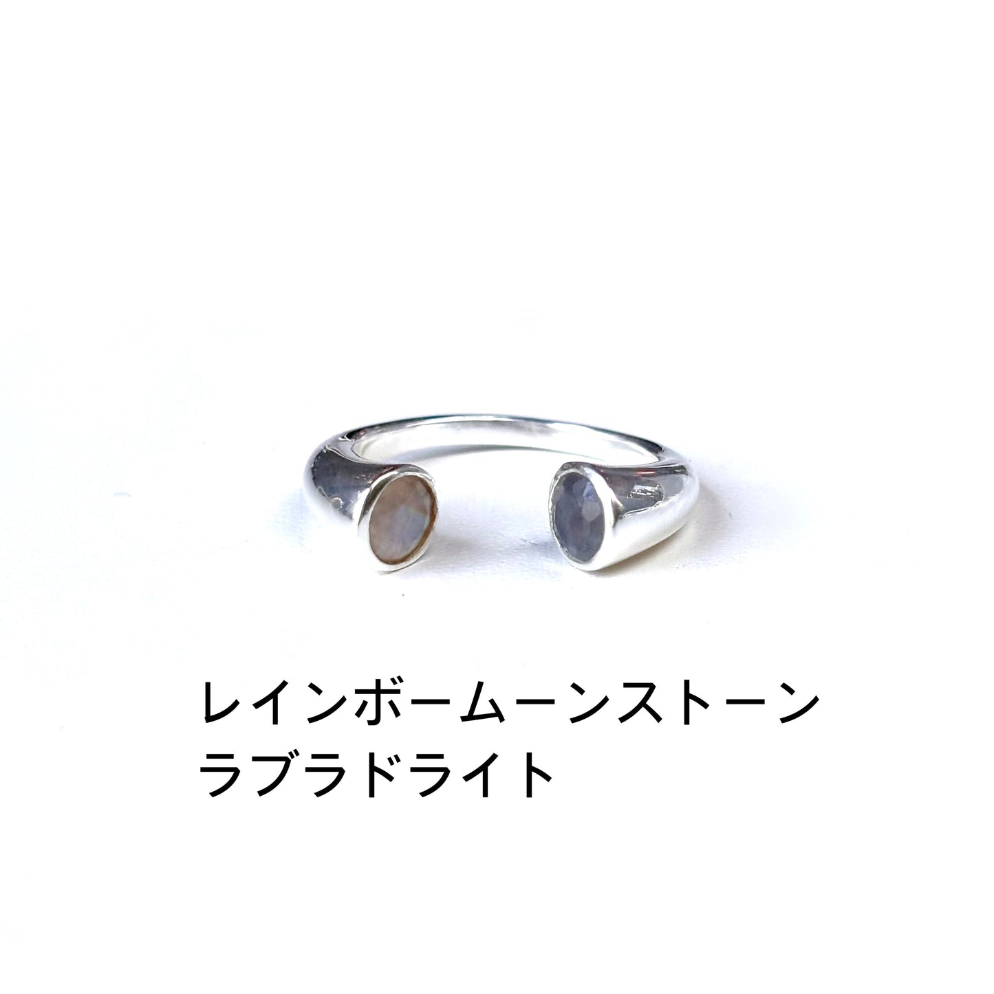 Silver925 2stone ring 19