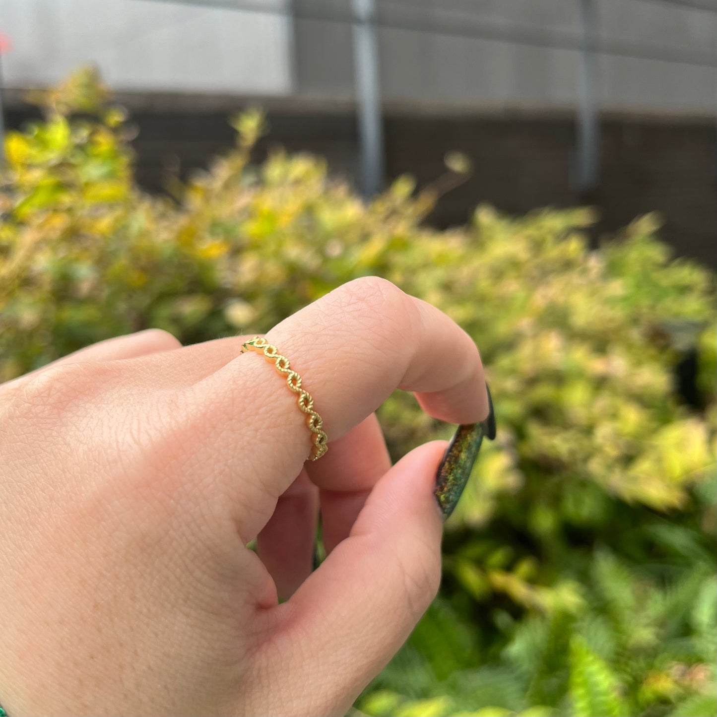 Brass plain ring 53