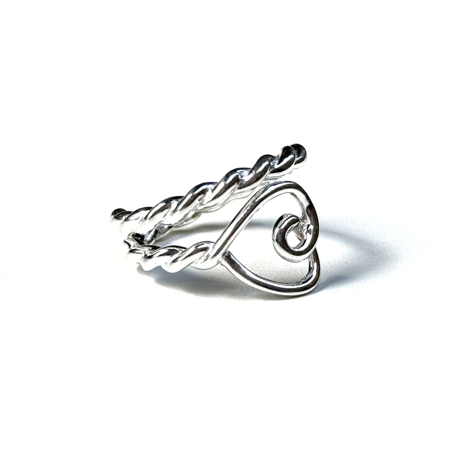 Heart plain ring 49