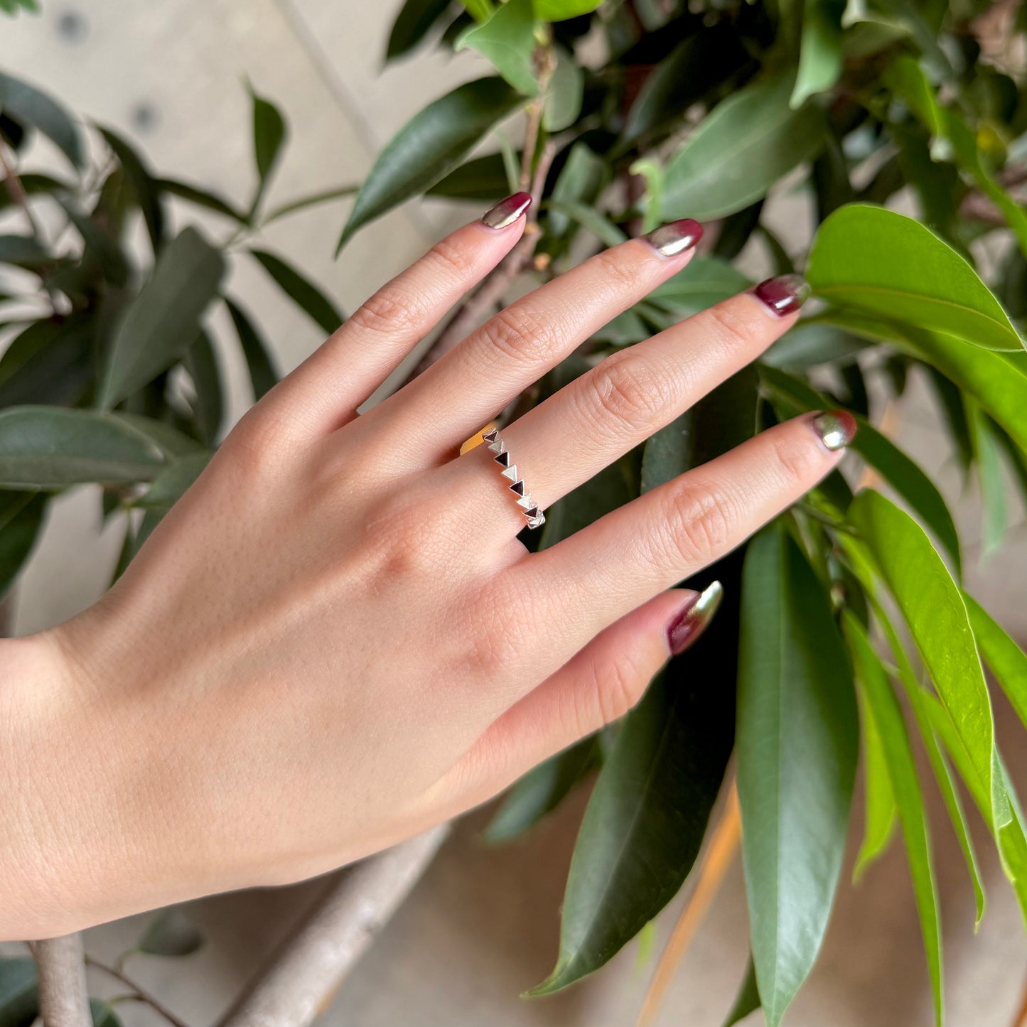 【オンライン先行】Triangle enamel ring 1