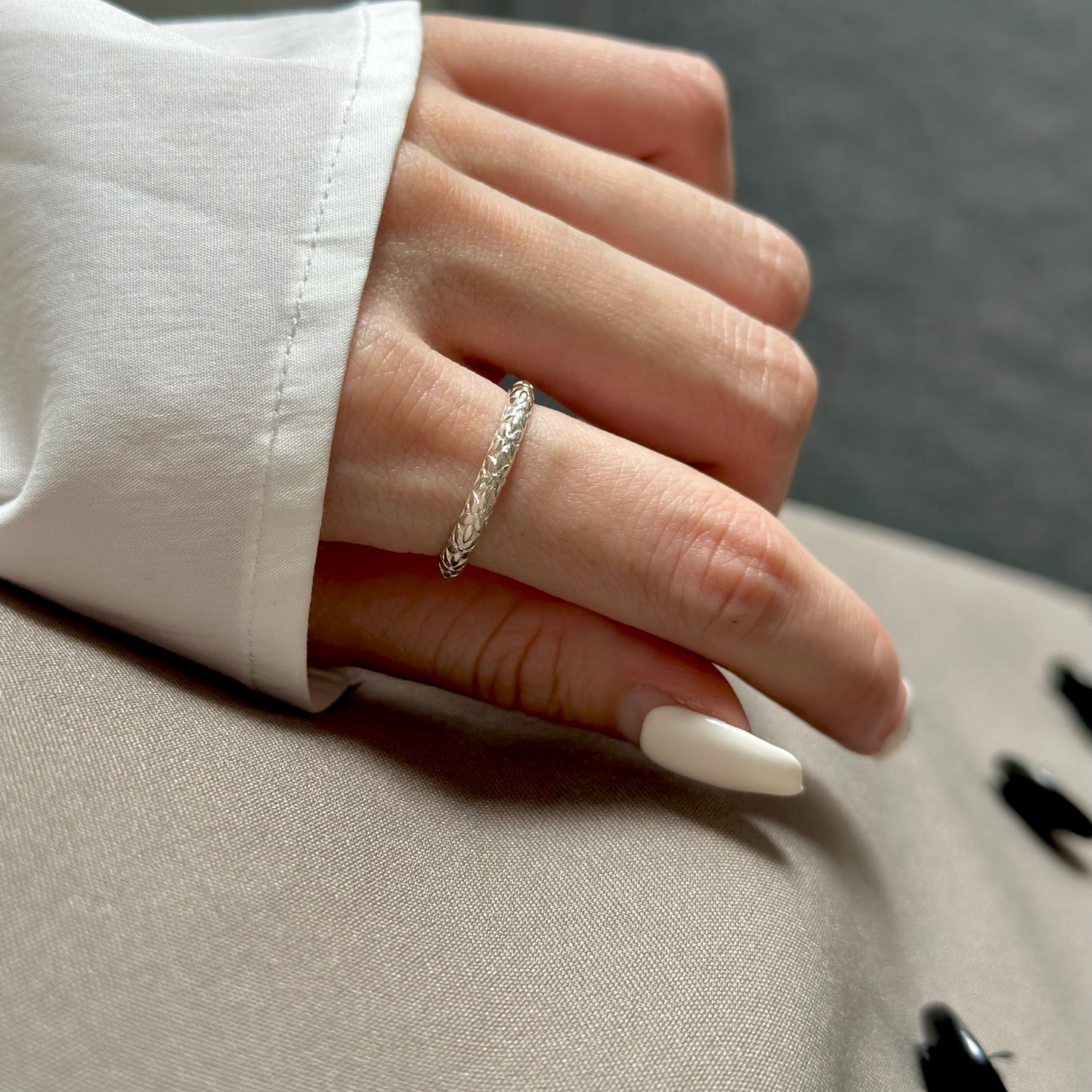 Silver925 plain ring 83