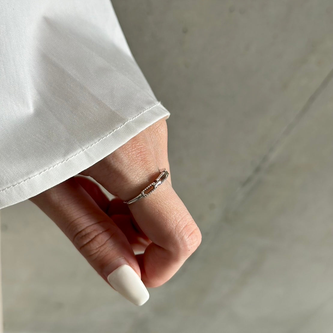 Silver925 plain ring 83