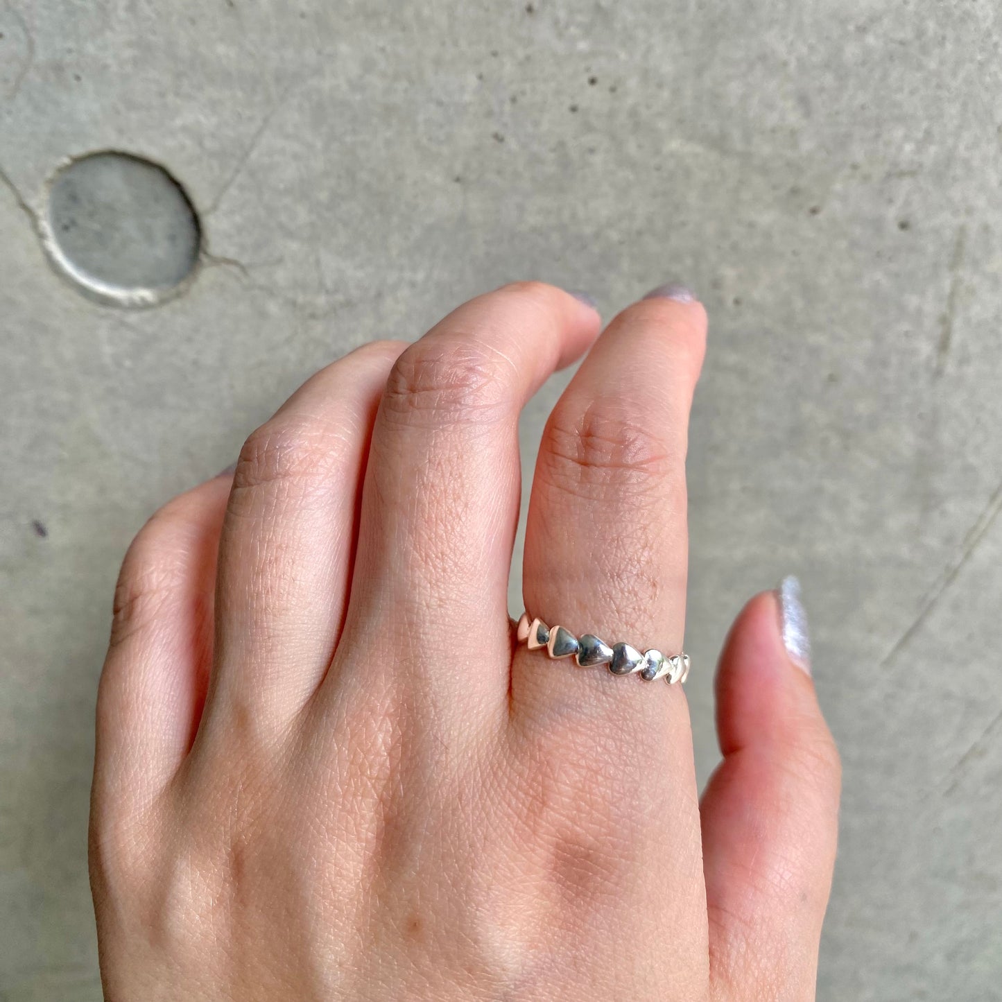 Heart plain ring 4
