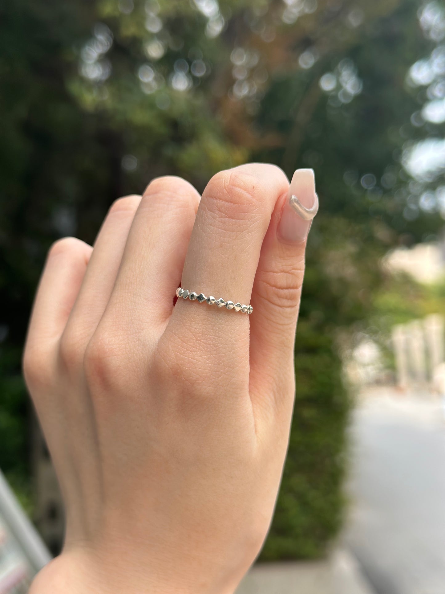 Silver925 plain ring 57