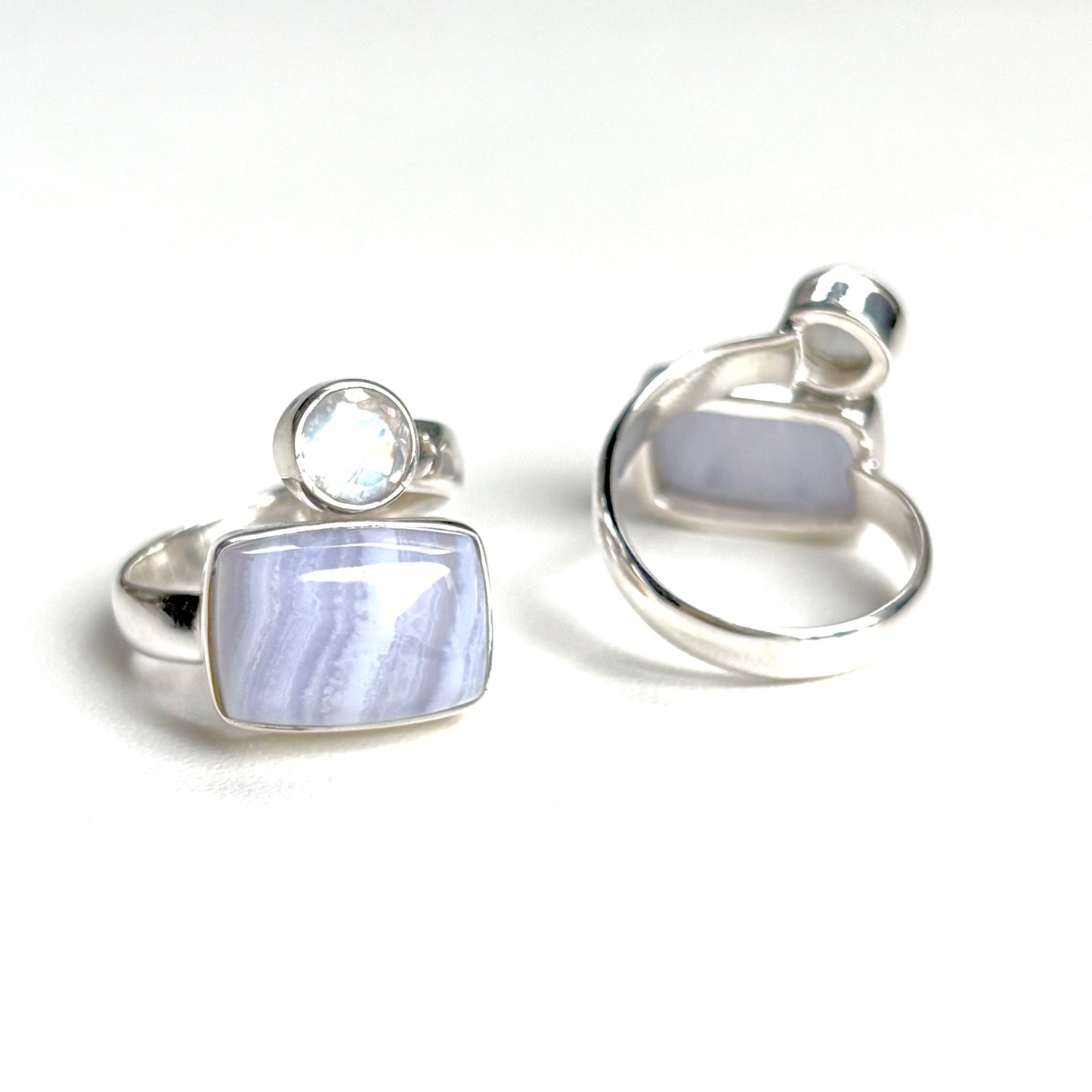 Silver925 2stone ring 8