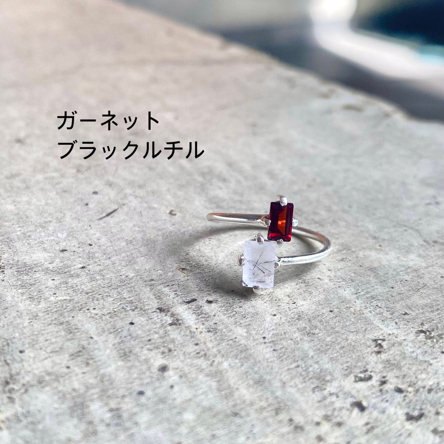 Silver925 2stone ring 10