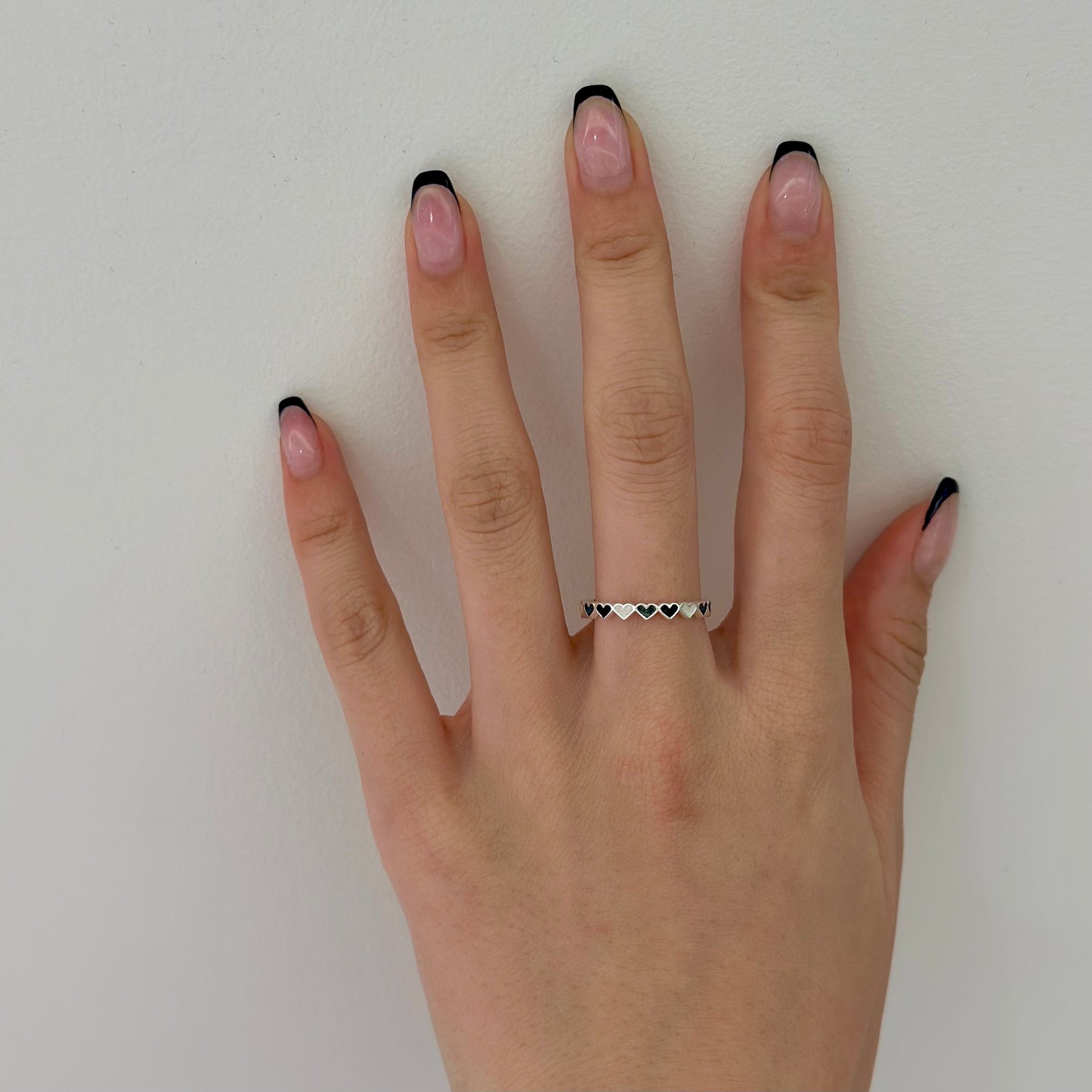 Heart enamel ring 1
