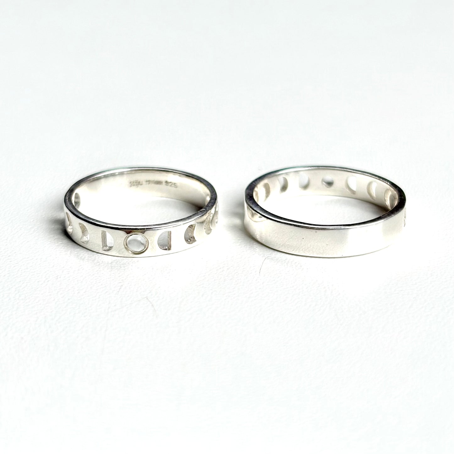 Moon design ring