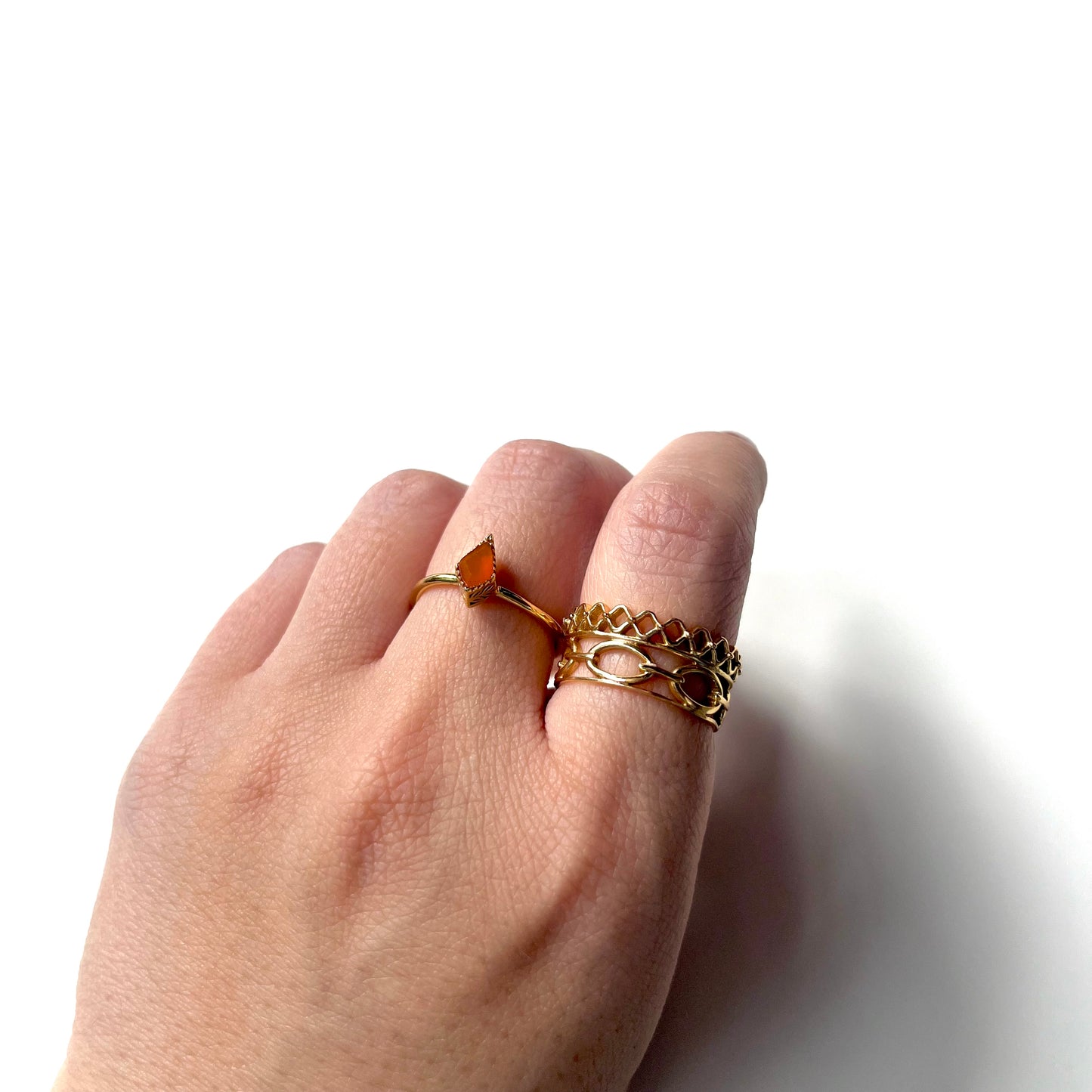 Brass petit ring 66