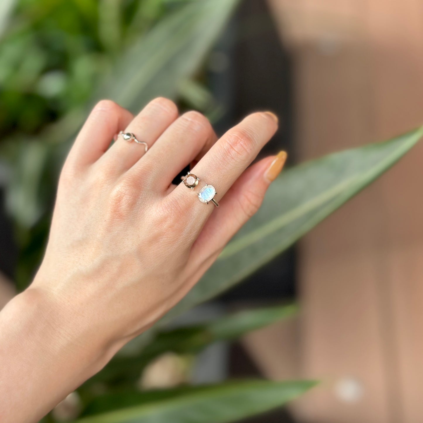 Silver925 2stone ring 16