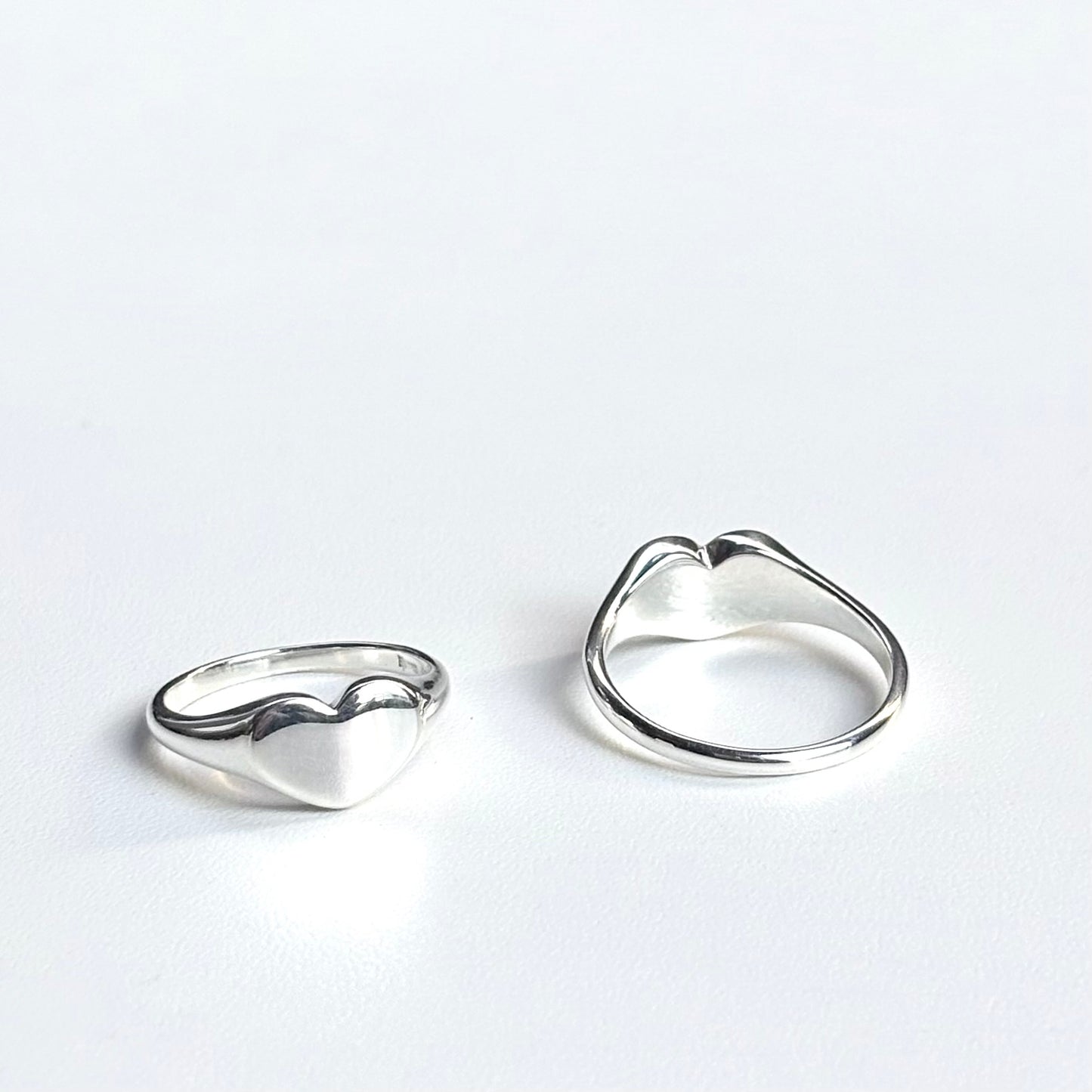 Heart plain ring 53