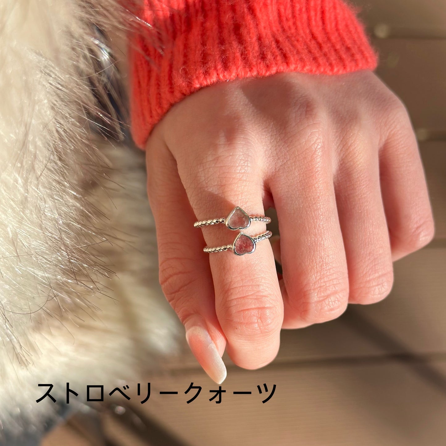 Silver925 Heart petit ring 2