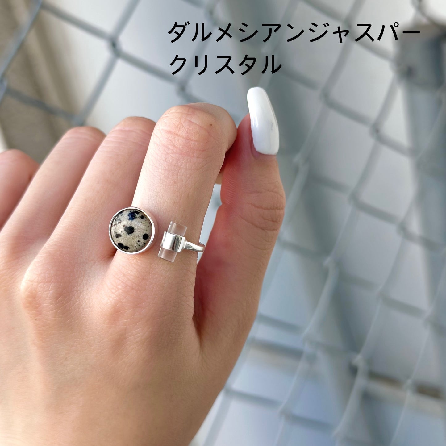 Silver925 2stone ring 6