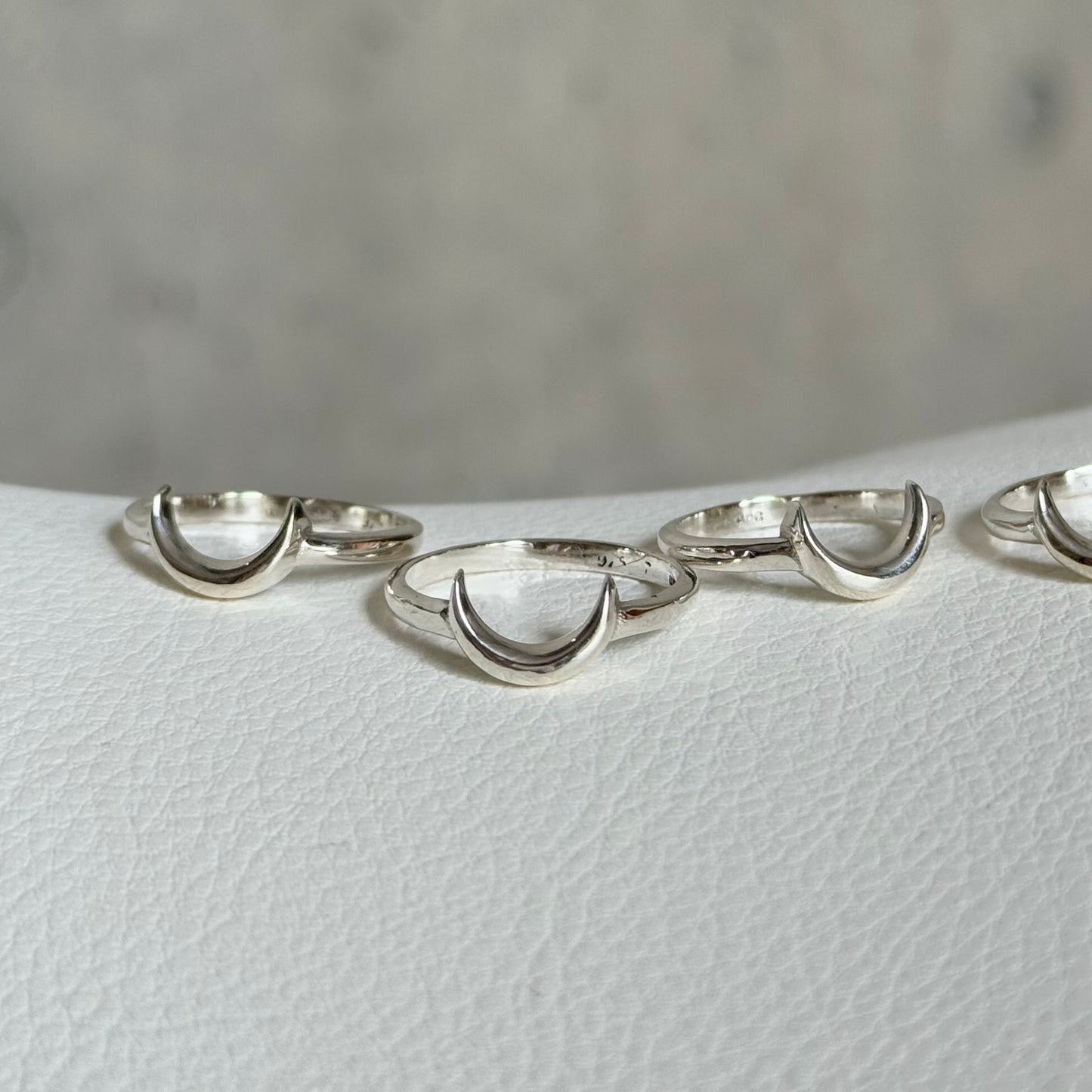 Moon plain ring 5