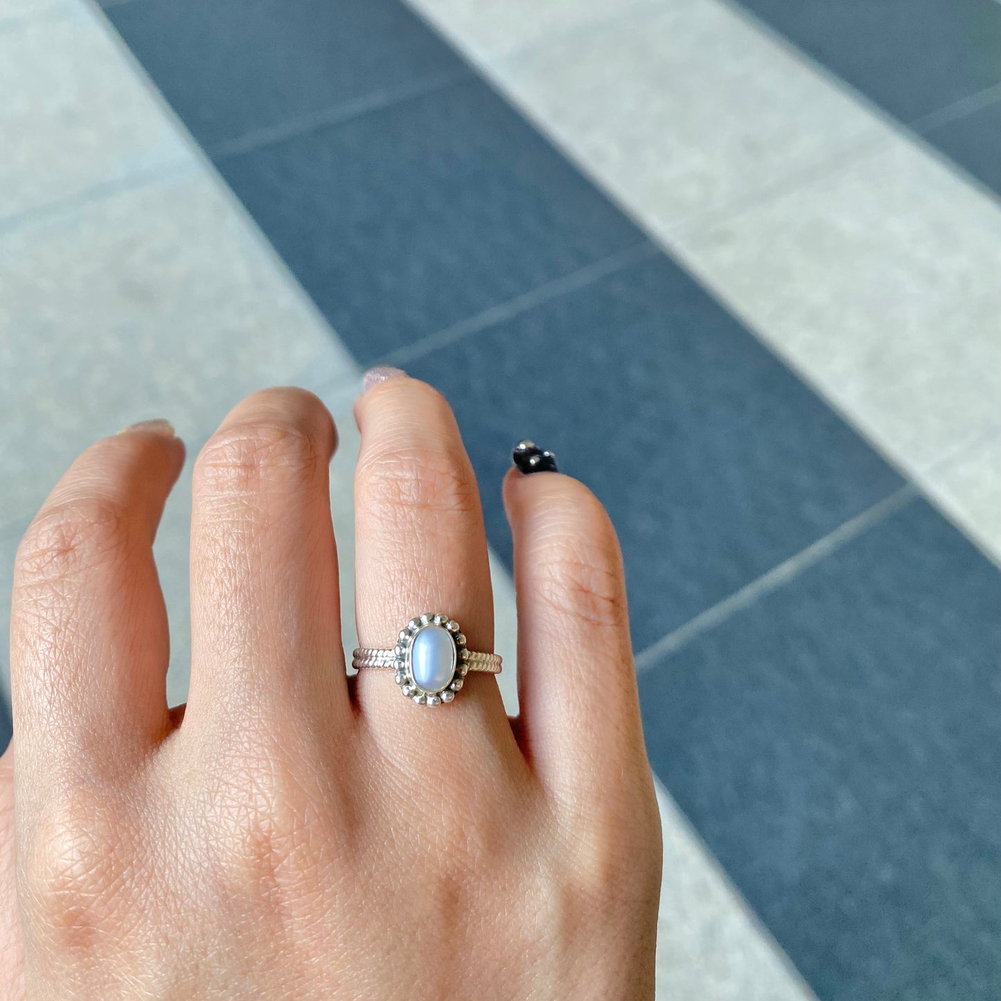 Silver925 Pearl design ring 8