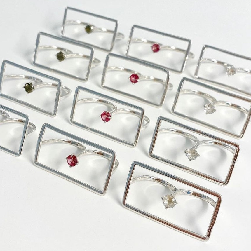 Silver925 2finger ring