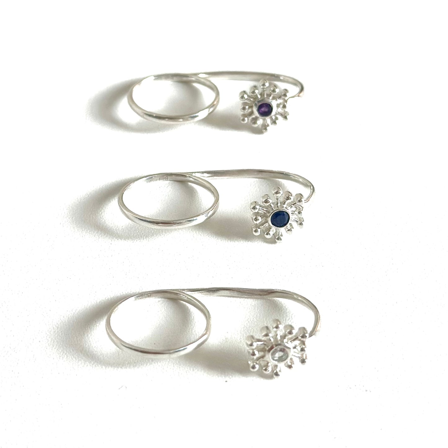 Flower 2finger ring
