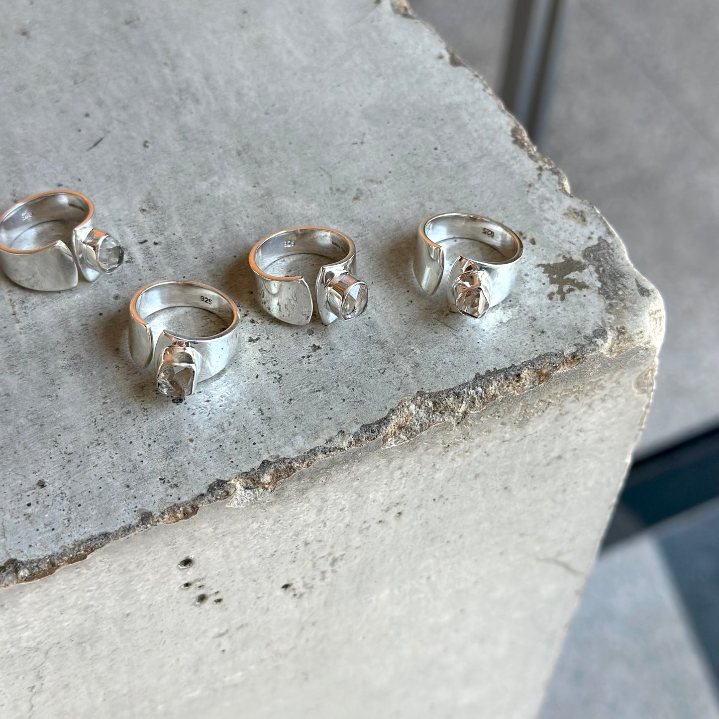 Herkimer diamond ring 1