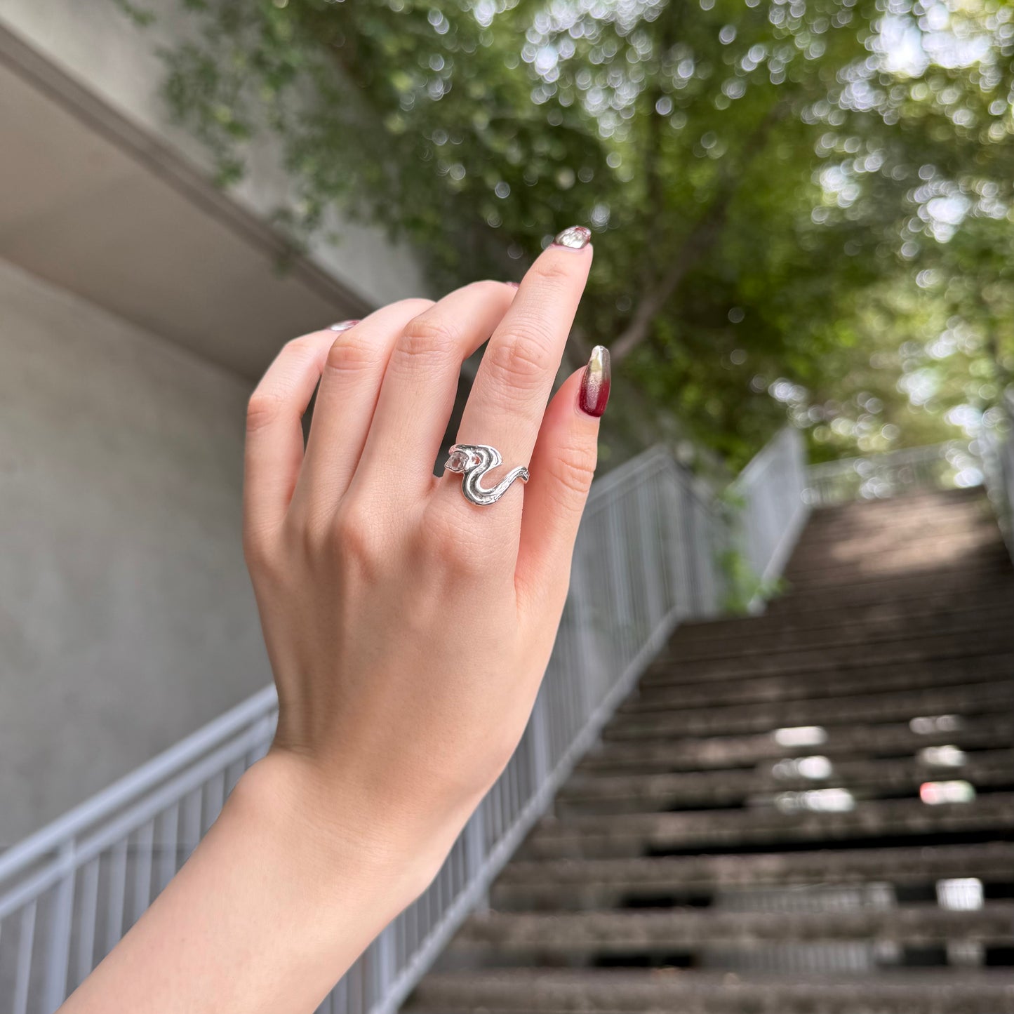 Herkimer diamond ring 3