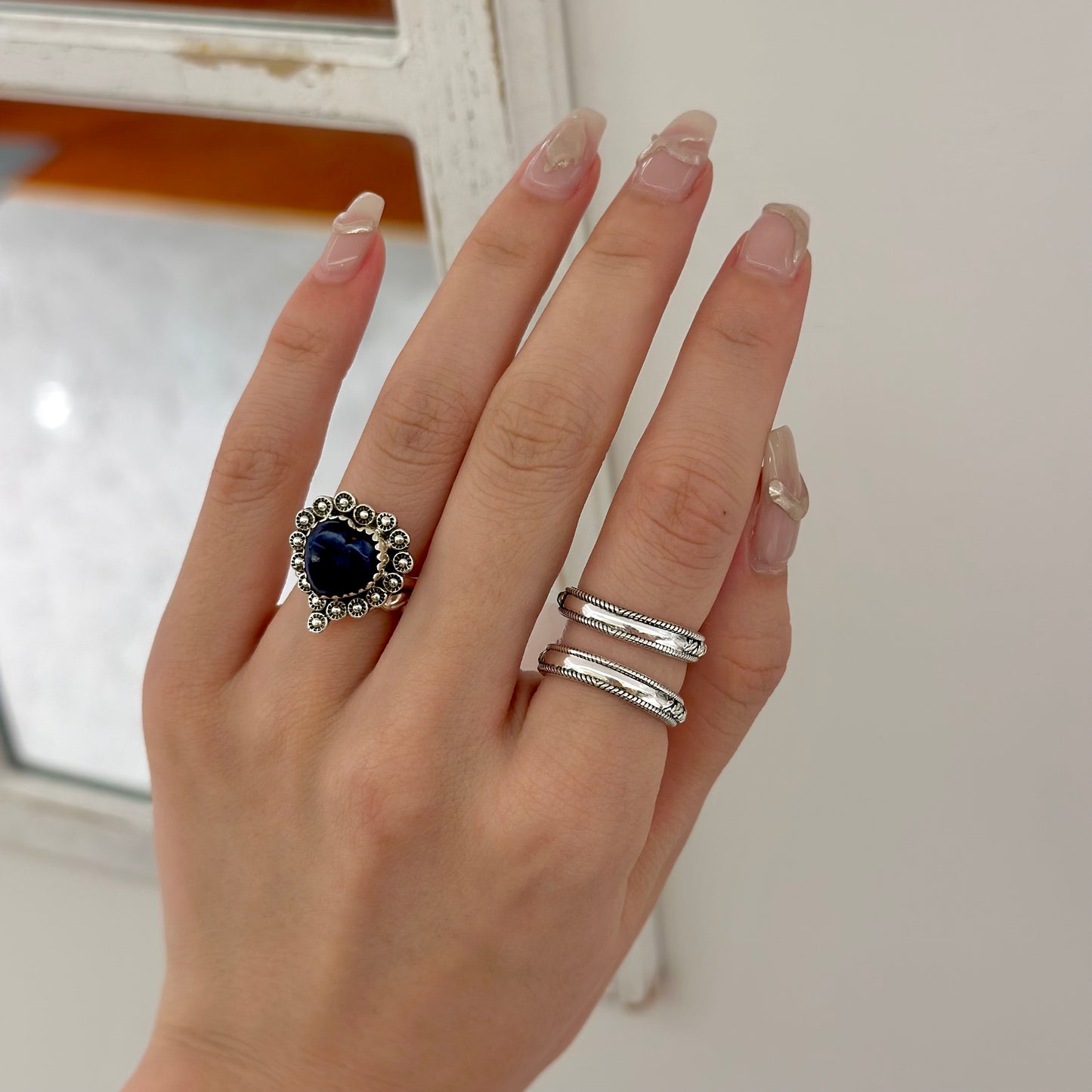 【poco】Silver925 plain ring 1
