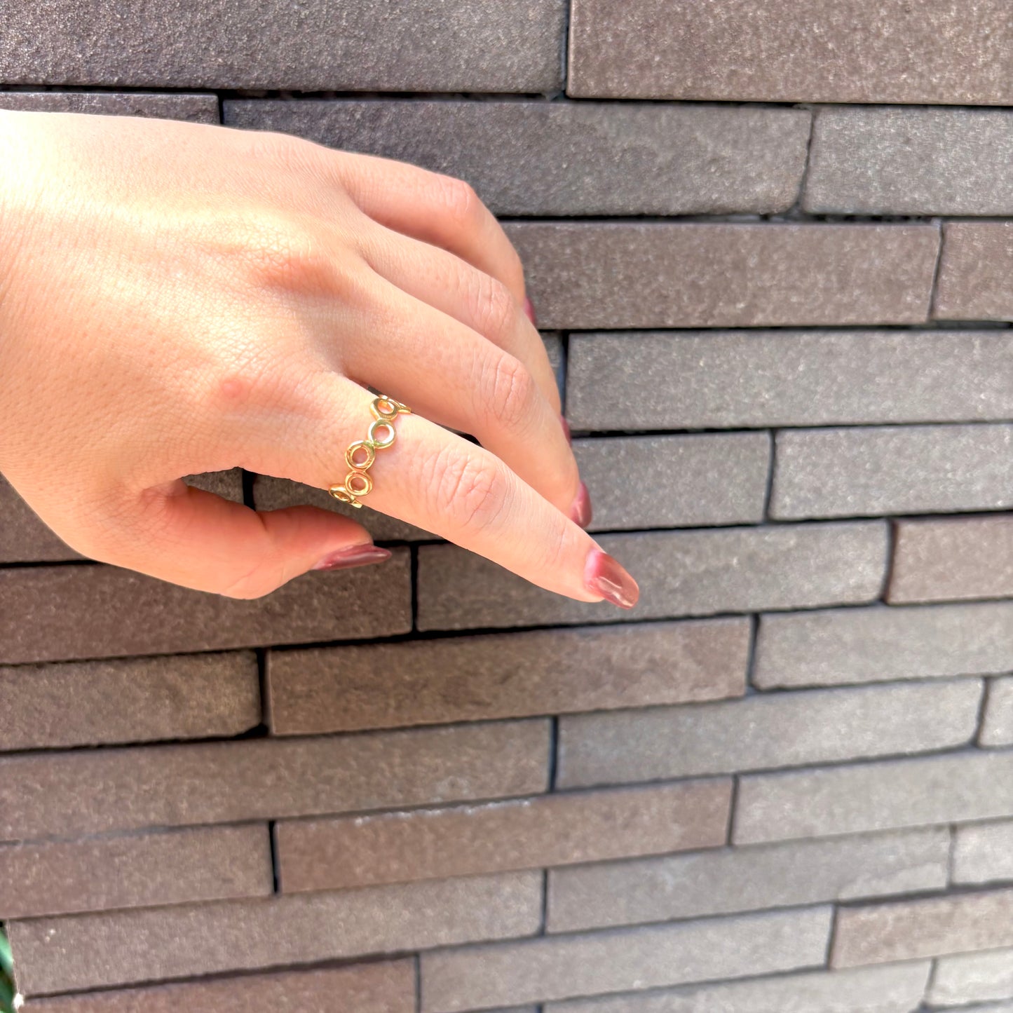 Brass plain ring 23