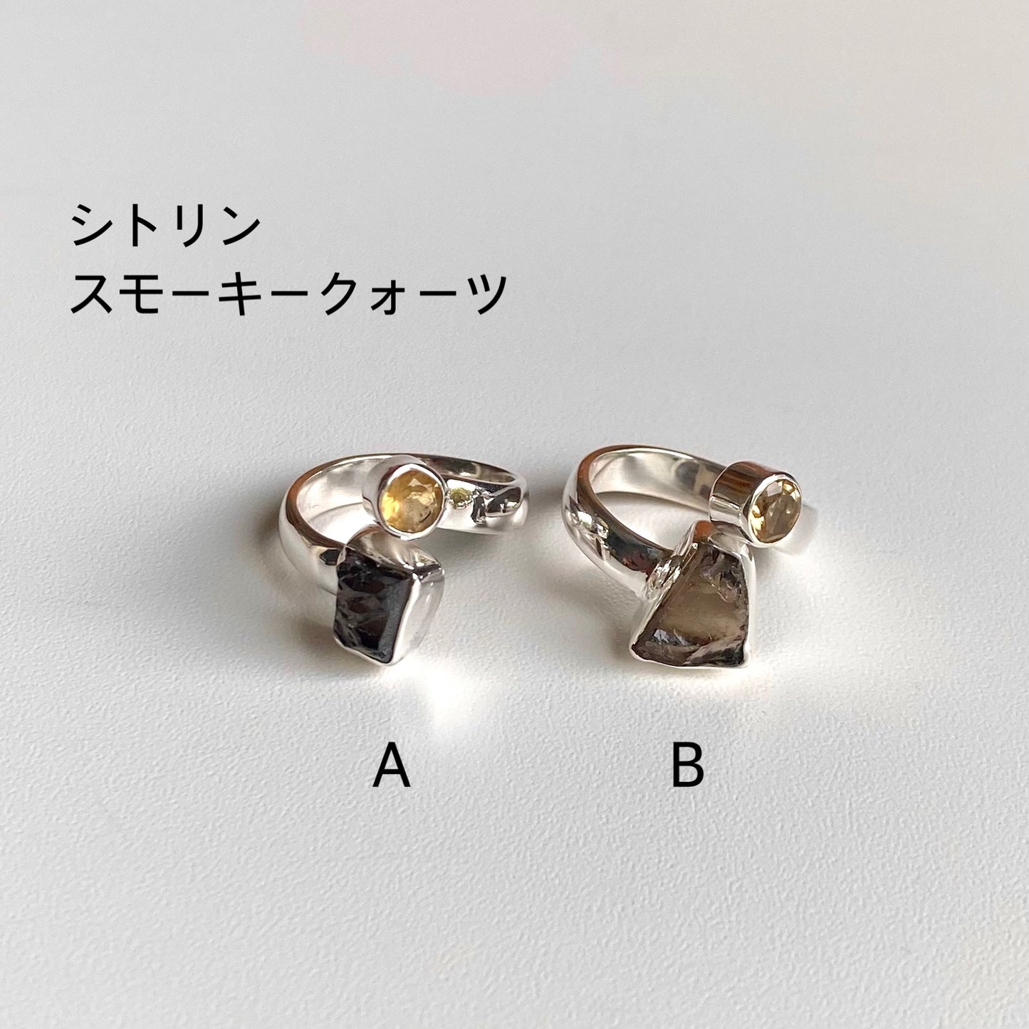 Silver925 2stone ring 15