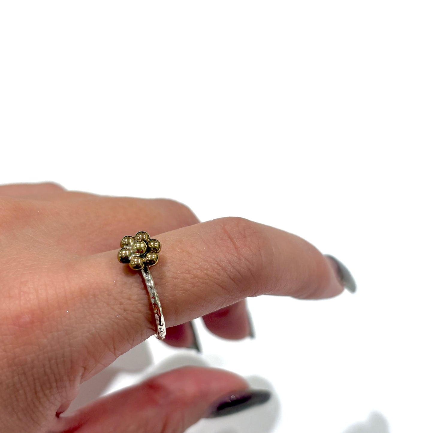 Flower plain ring 26