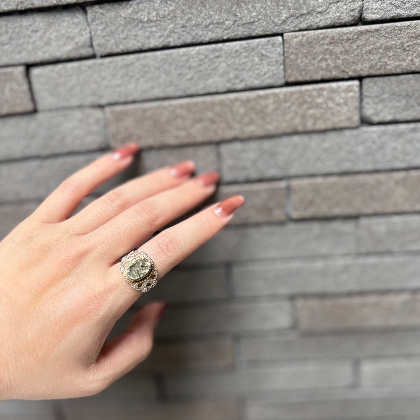 Connect ring〈 Druzy 〉