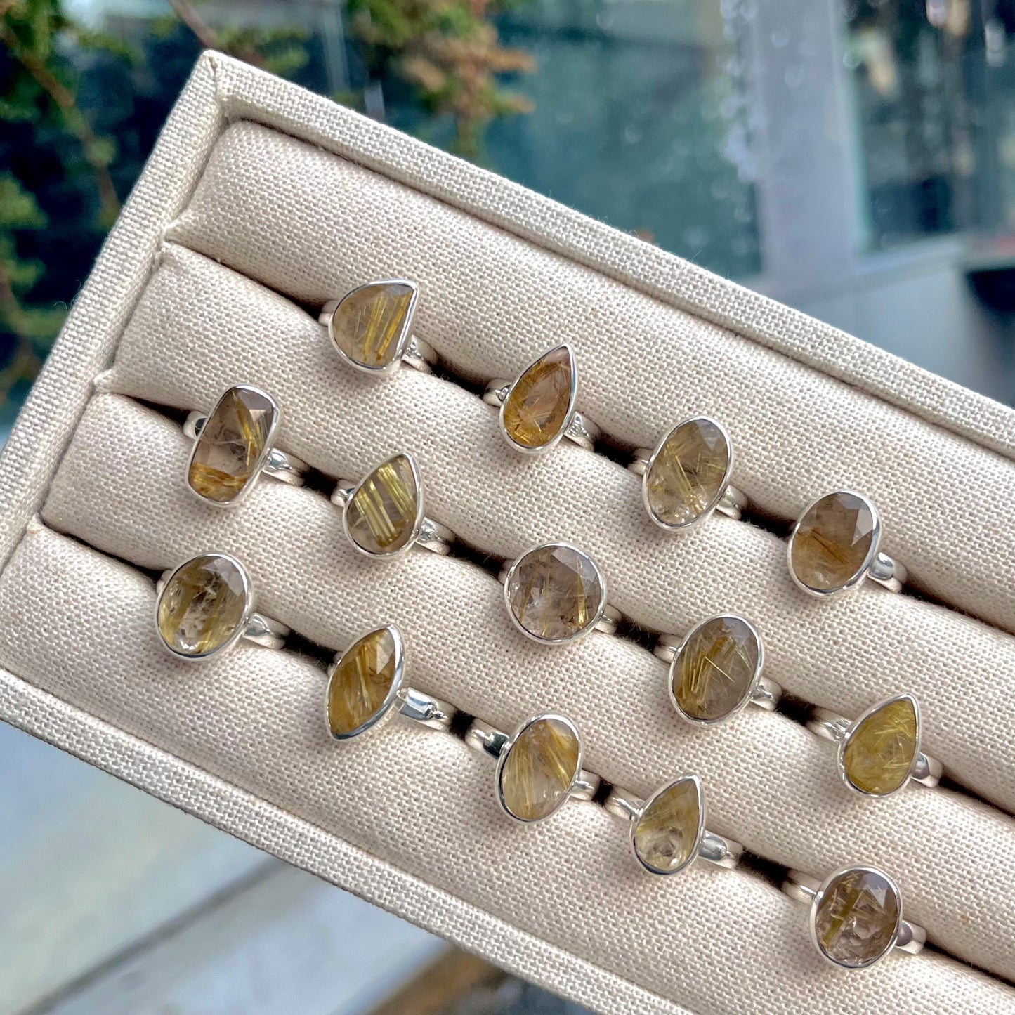 【GINZA limited】 Golden Rutile ring