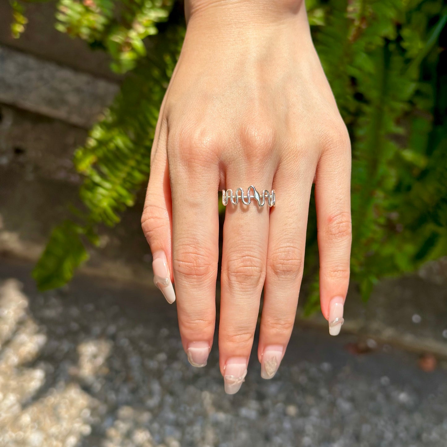 Silver925 plain ring 73