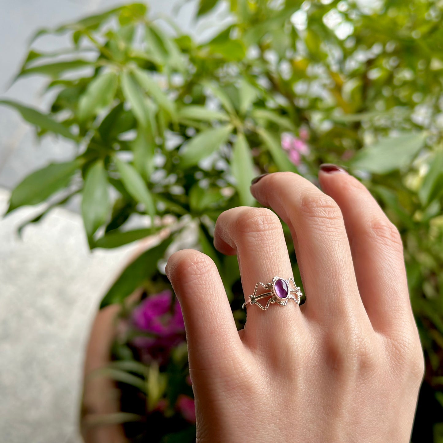 Silver925 design ring 63