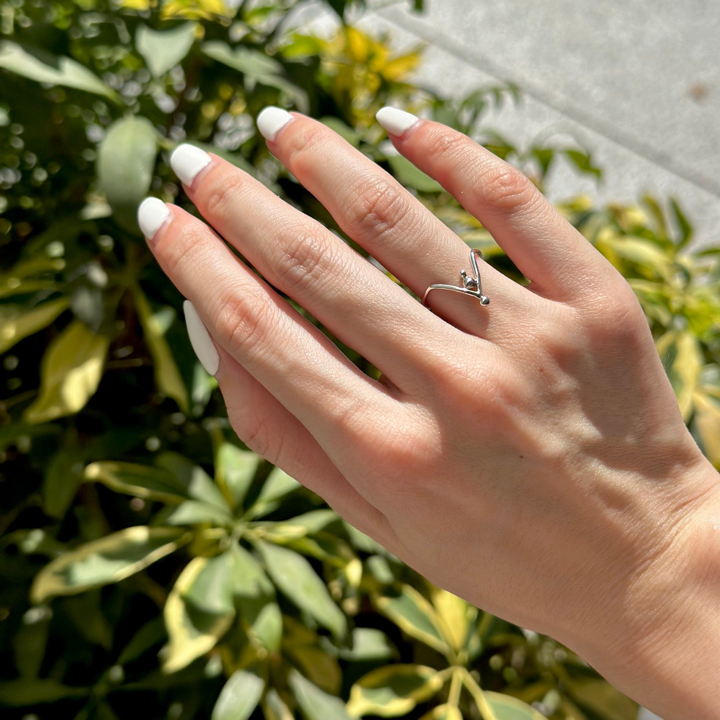 Silver925 plain ring 77