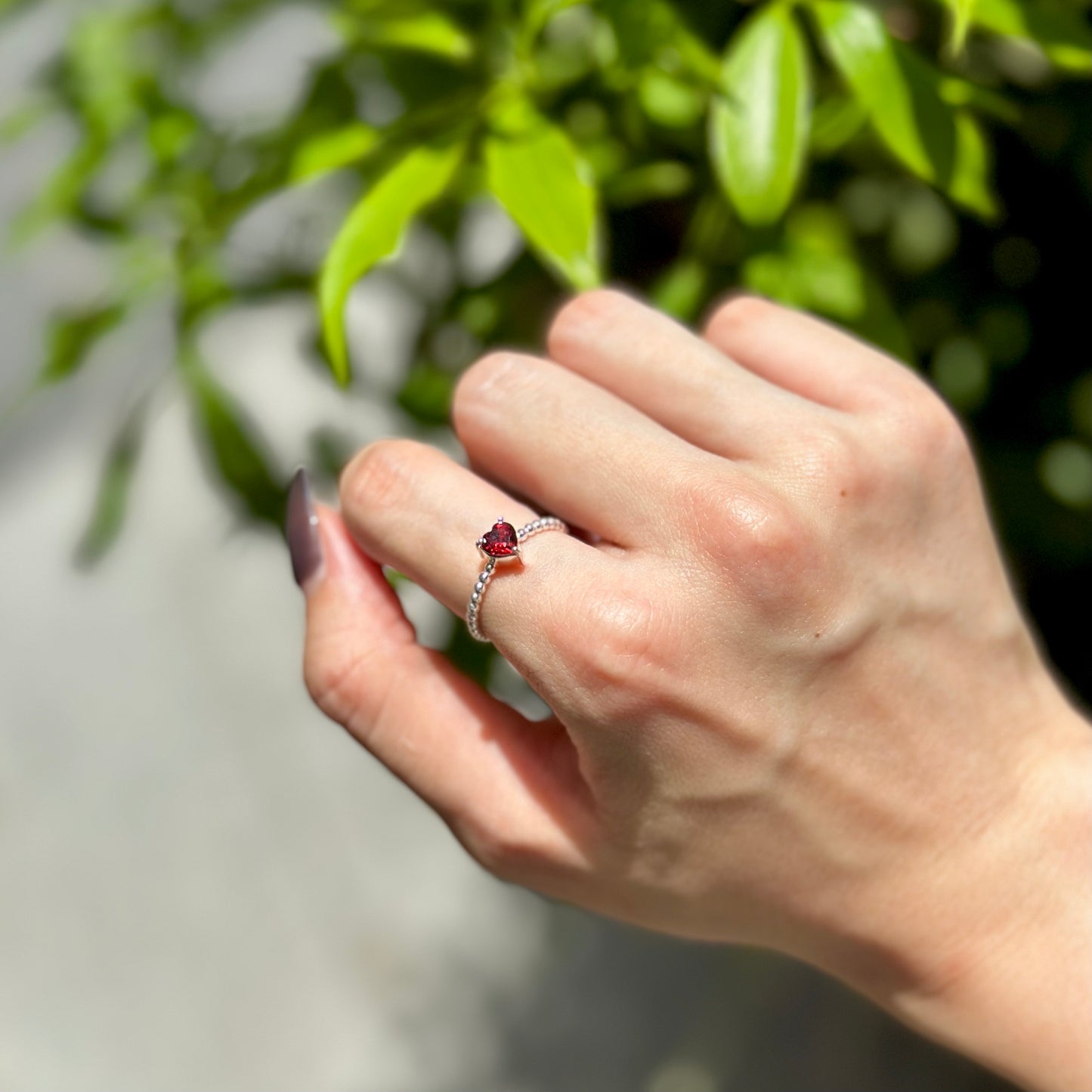 Silver925 Heart petit ring 2
